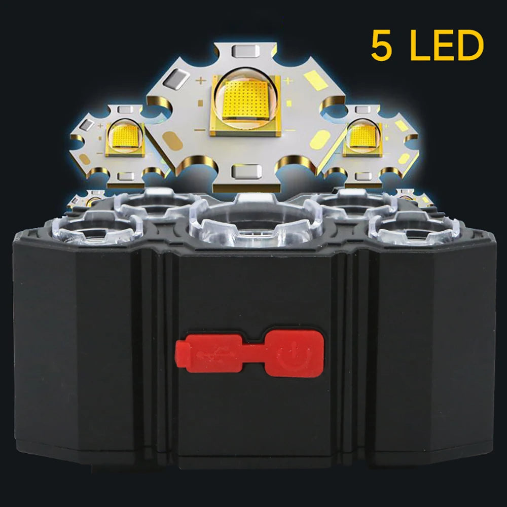 OG Outdoor - 5 LED Rechargeable Headlamp