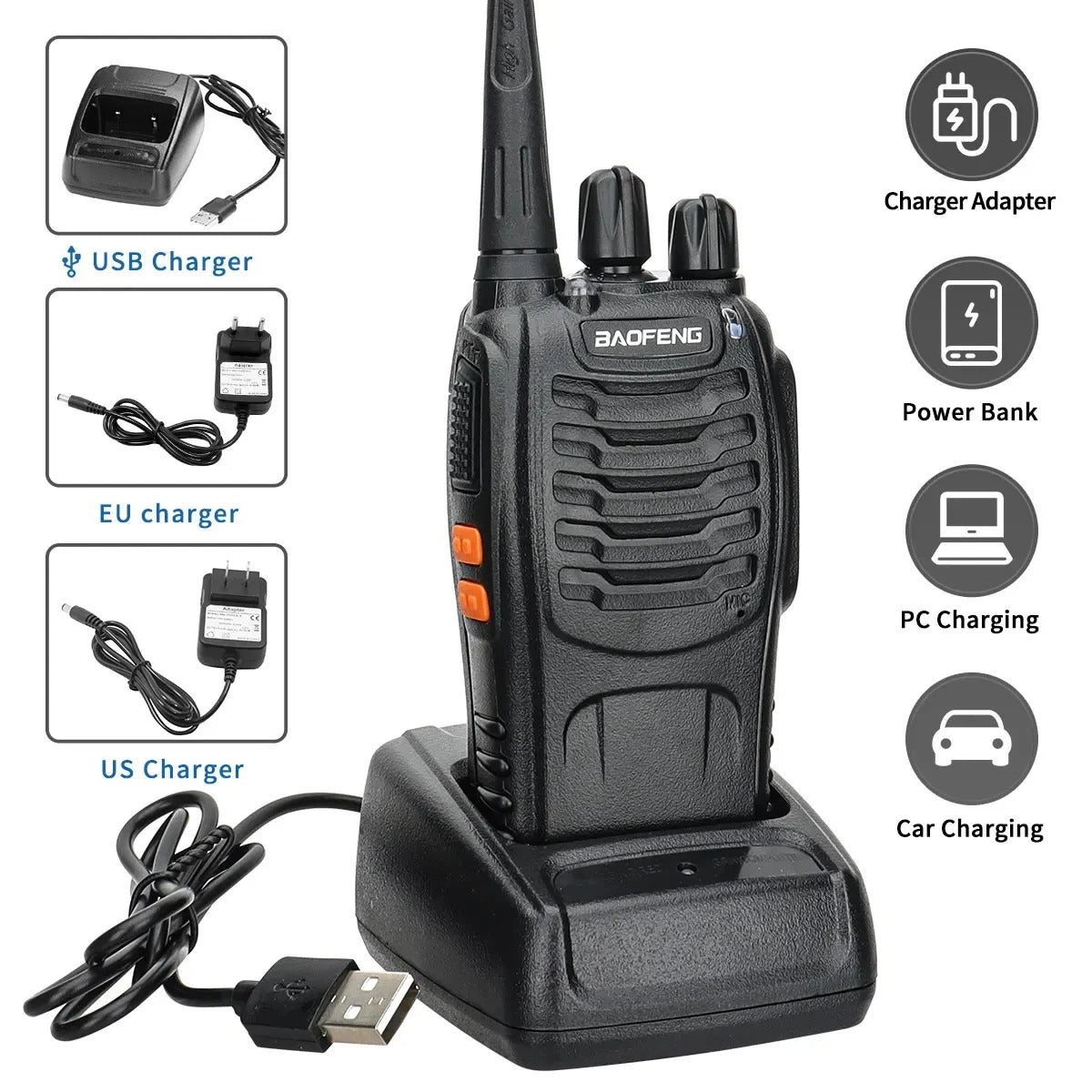 OG Outdoor - Walkie Talkie Dual Band Portable Long Range UHF