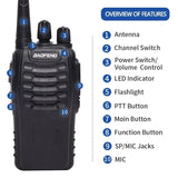 OG Outdoor - Walkie Talkie Dual Band Portable Long Range UHF