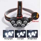 OG Outdoor - 5 LED Rechargeable Headlamp