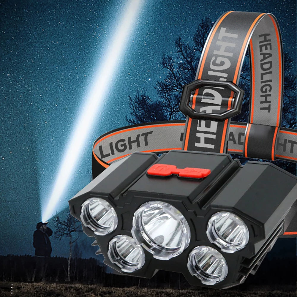 OG Outdoor - 5 LED Rechargeable Headlamp